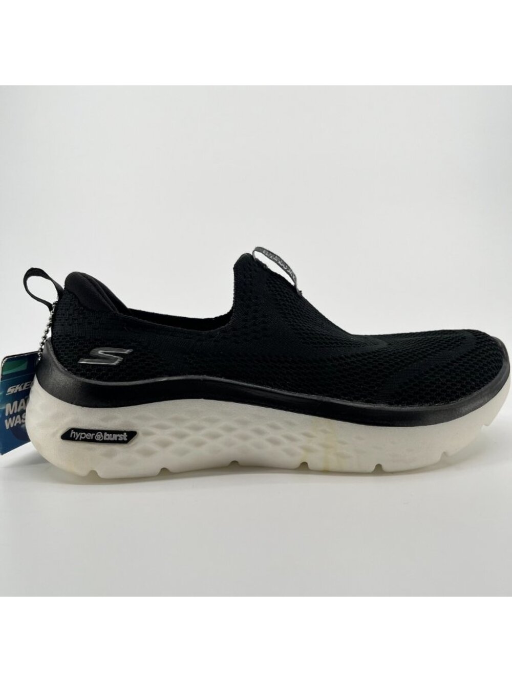Skechers Go Walk Hyper Womens Size 5 Black White Athletic Walking Shoes Sneakers